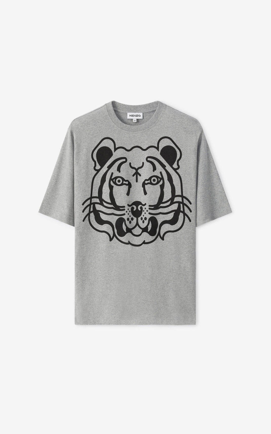 Kenzo K Tiger oversized Camisetas Hombre Gris | 5172964-WK